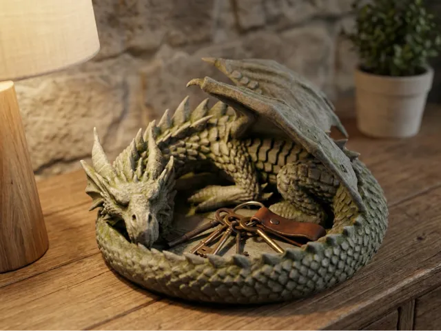 Sleeping Dragon Keys Bowl