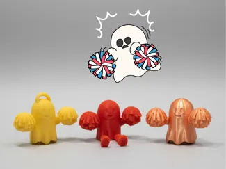TEAM SPIRIT Cheer Ghost! Keychain & Buddy Legs
