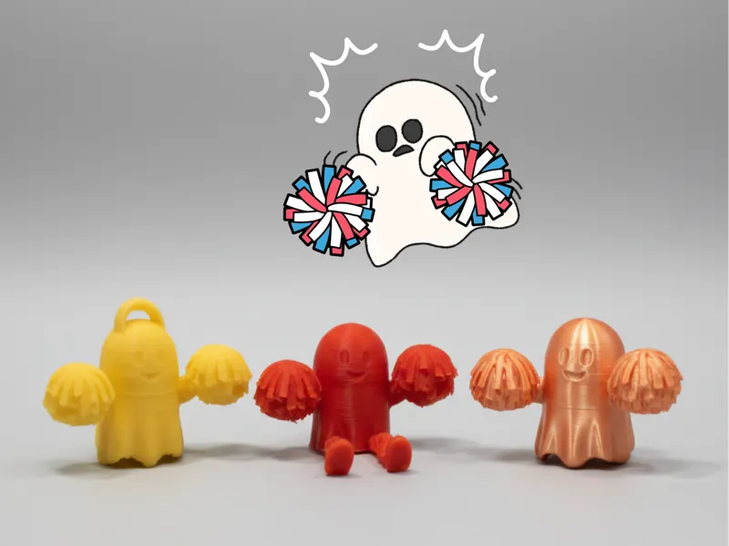 TEAM SPIRIT Cheer Ghost! Keychain & Buddy Legs