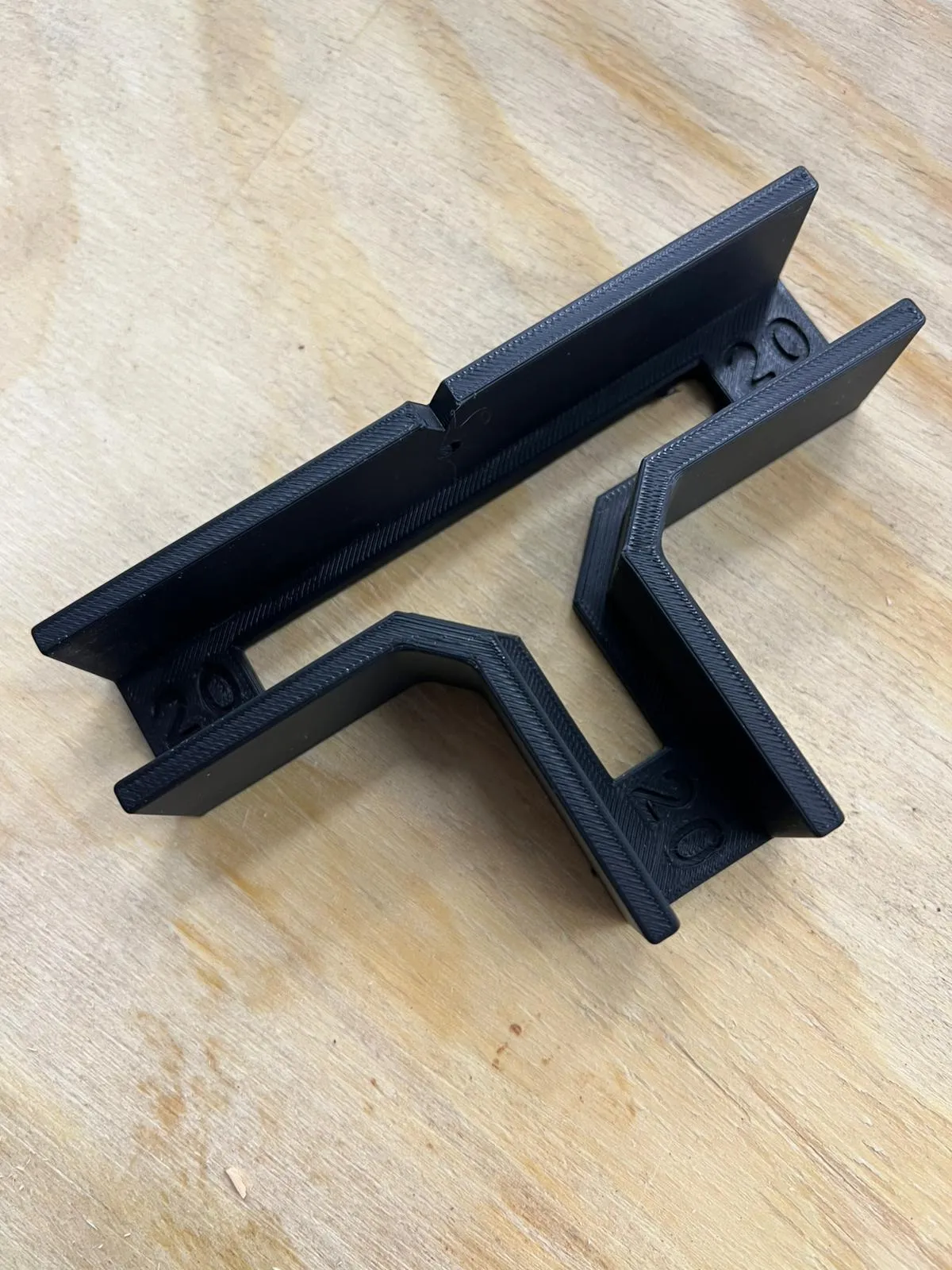 3D Printed T-Joint Connector for Wood Boards view 3
