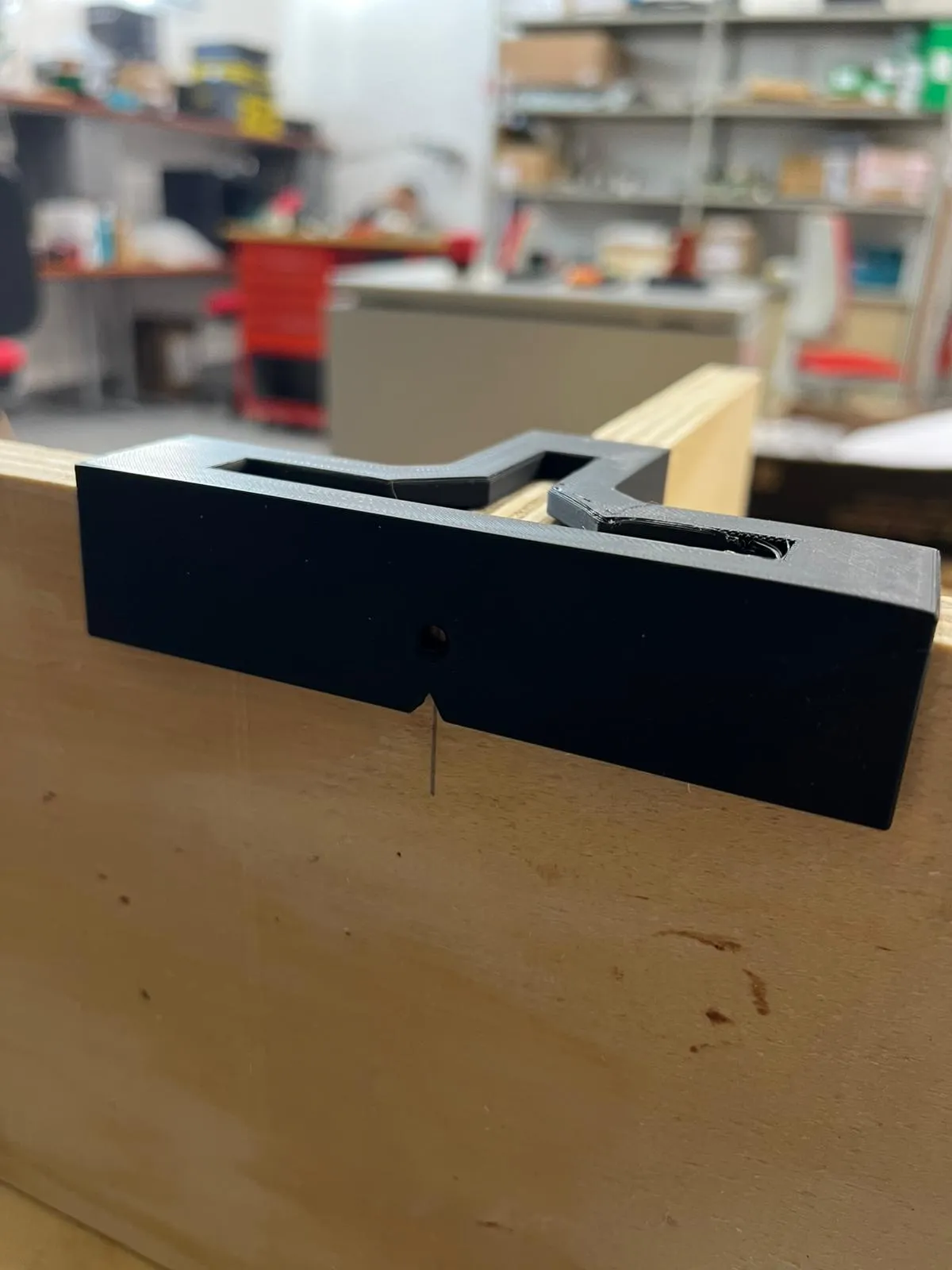 3D Printed T-Joint Connector for Wood Boards view 2