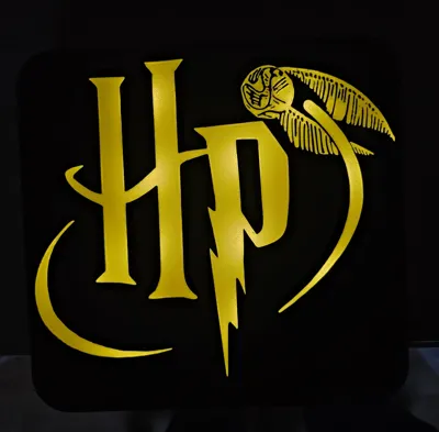 Lightbox Harry Potter + Golden Schnatz