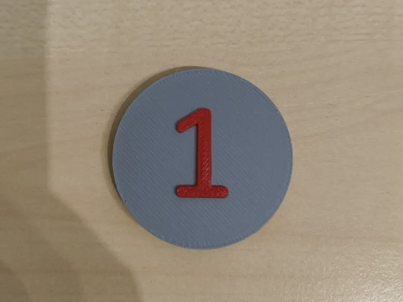 Advent calendar magnetic numbers without AMS