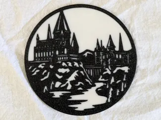 Hogwarts Tea Light Scene