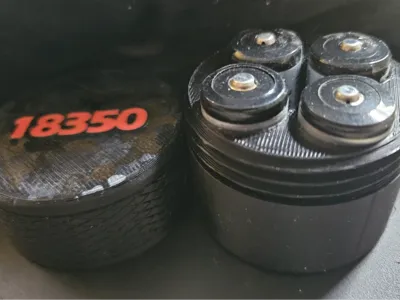 18350 Protected cell battery box