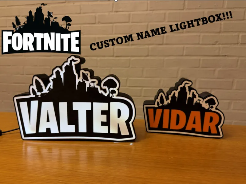 Fortnite personal name lightbox!