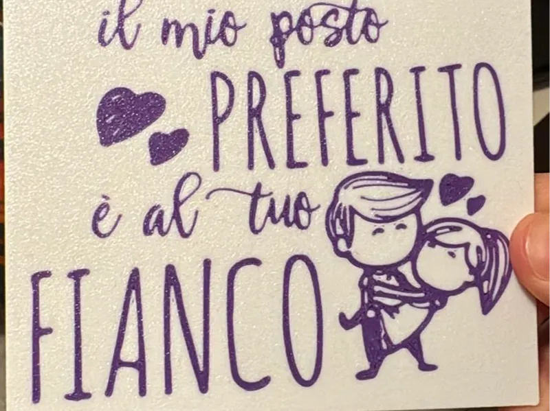 targhetta san valentino amore, affetto