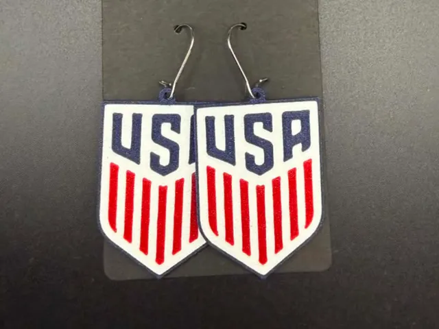 USA Soccer Team Earrings