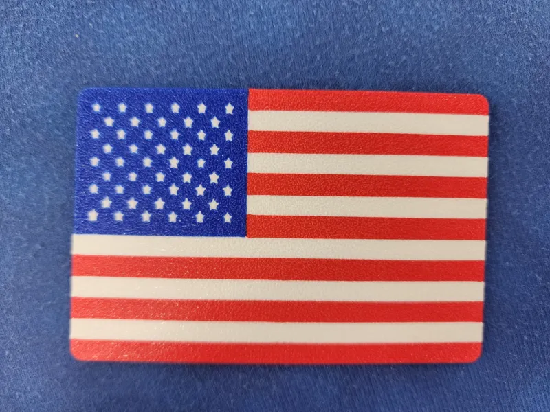 US Flag Poker Dealer Cut Card