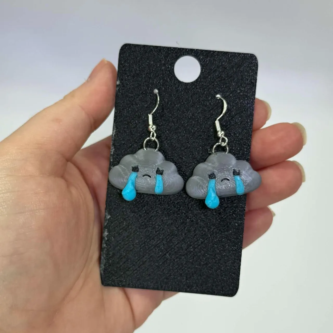 Sad Cloud Earrings view 2