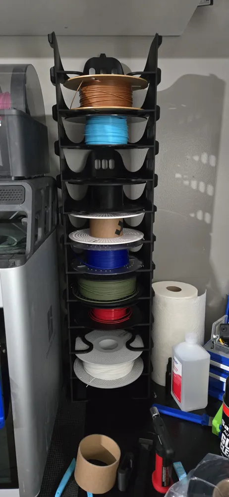 Just Another Stackable Filament Spool Holder - Free 3D Print Model ...