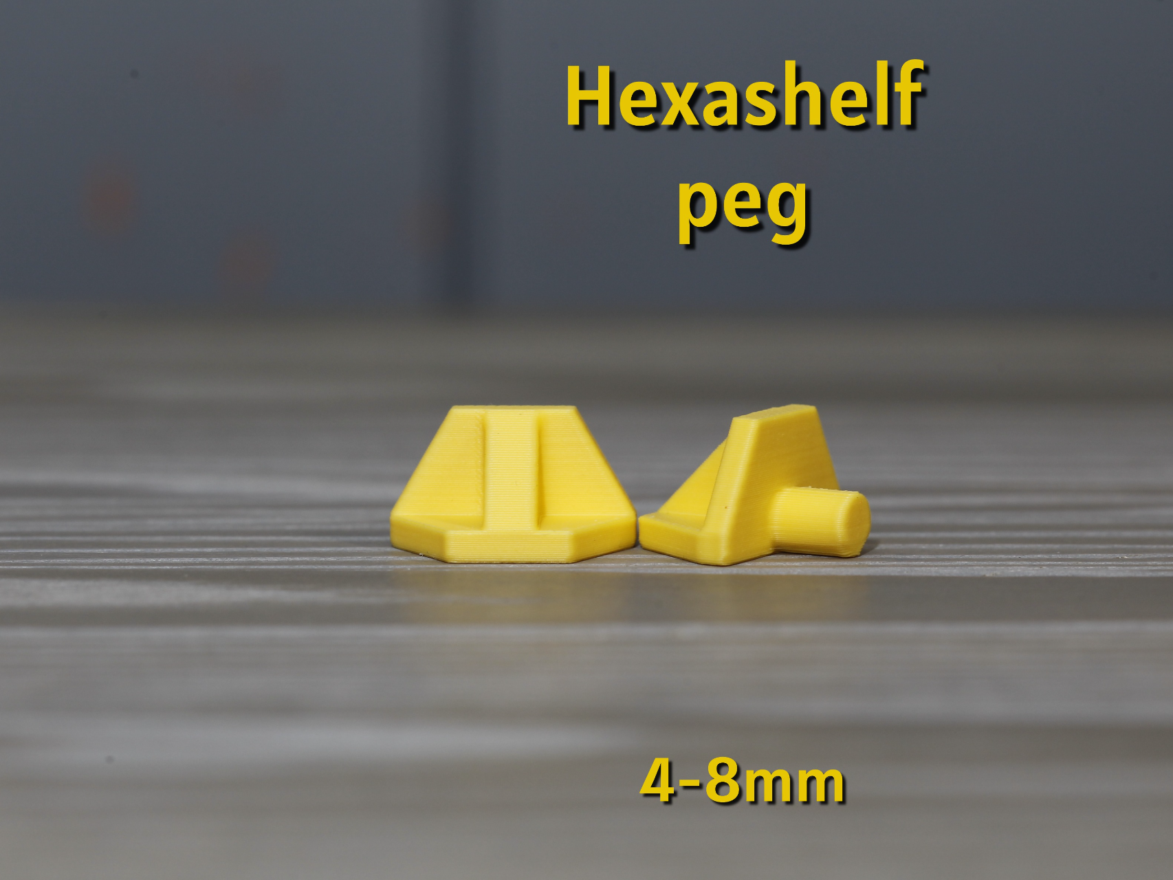 HexaShelf Peg – 4–8 mm shelf support