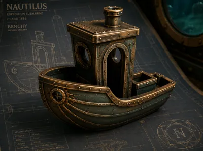 Steampunk and Nautilus Benchy 