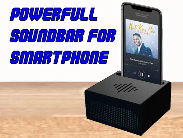 Barre de son passive pour smartphone