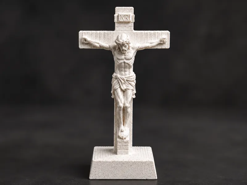 Crucifix,2 Piece Crucifix, Support Reduced Cross