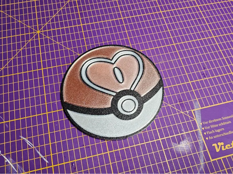 Loveball Pokeball Fridge Magnet