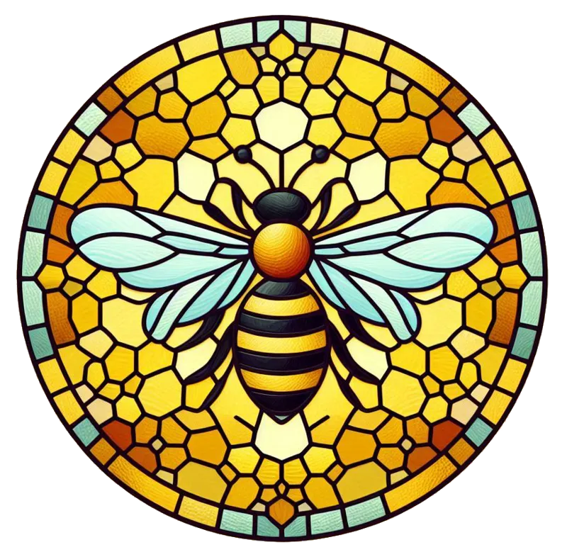 Stained Glass Bee