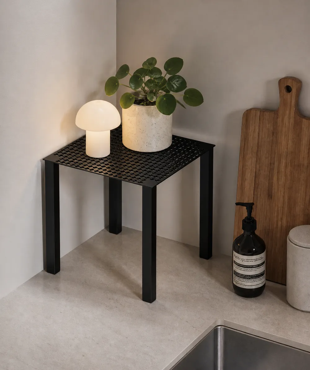 Minimalist Perforated Countertop Riser - Free 3D Print Model - MakerWorld