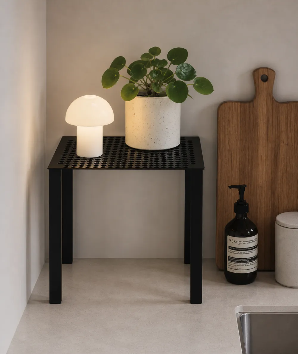 Minimalist Perforated Countertop Riser - Free 3D Print Model - MakerWorld