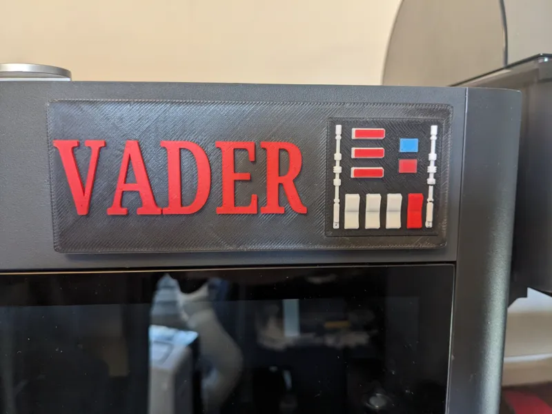 Vader Printer Nametag