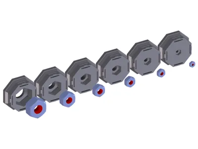 Multiboard Custom Connector for DIN934 Nuts