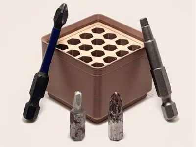 Hex Bit Holder Gridfinity - Short and Tall Bits