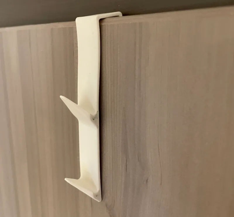 double coat hook for door outside 16mm