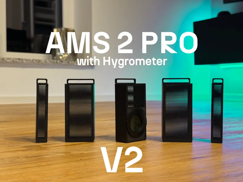 AMS 2 Pro Silica Trockenbox Hygrometer Eckig V2