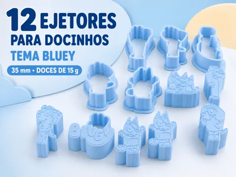 Modelo para impresión 3D: Kit Bluey 12 Ejetores para Docinhos de 15 g 35 mm — referencia de MakerWorld