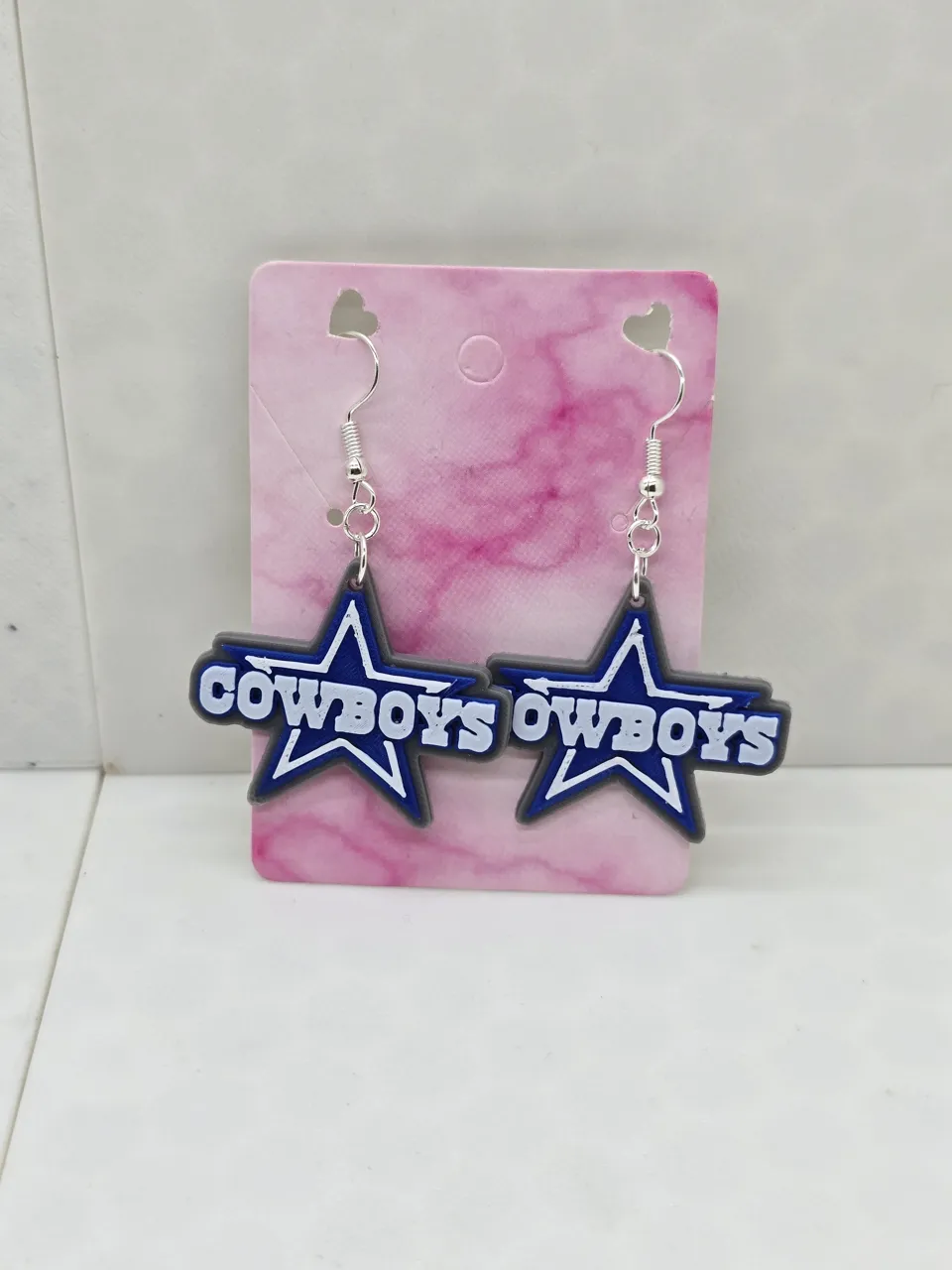 Dallas Cowboy Earrings view 2