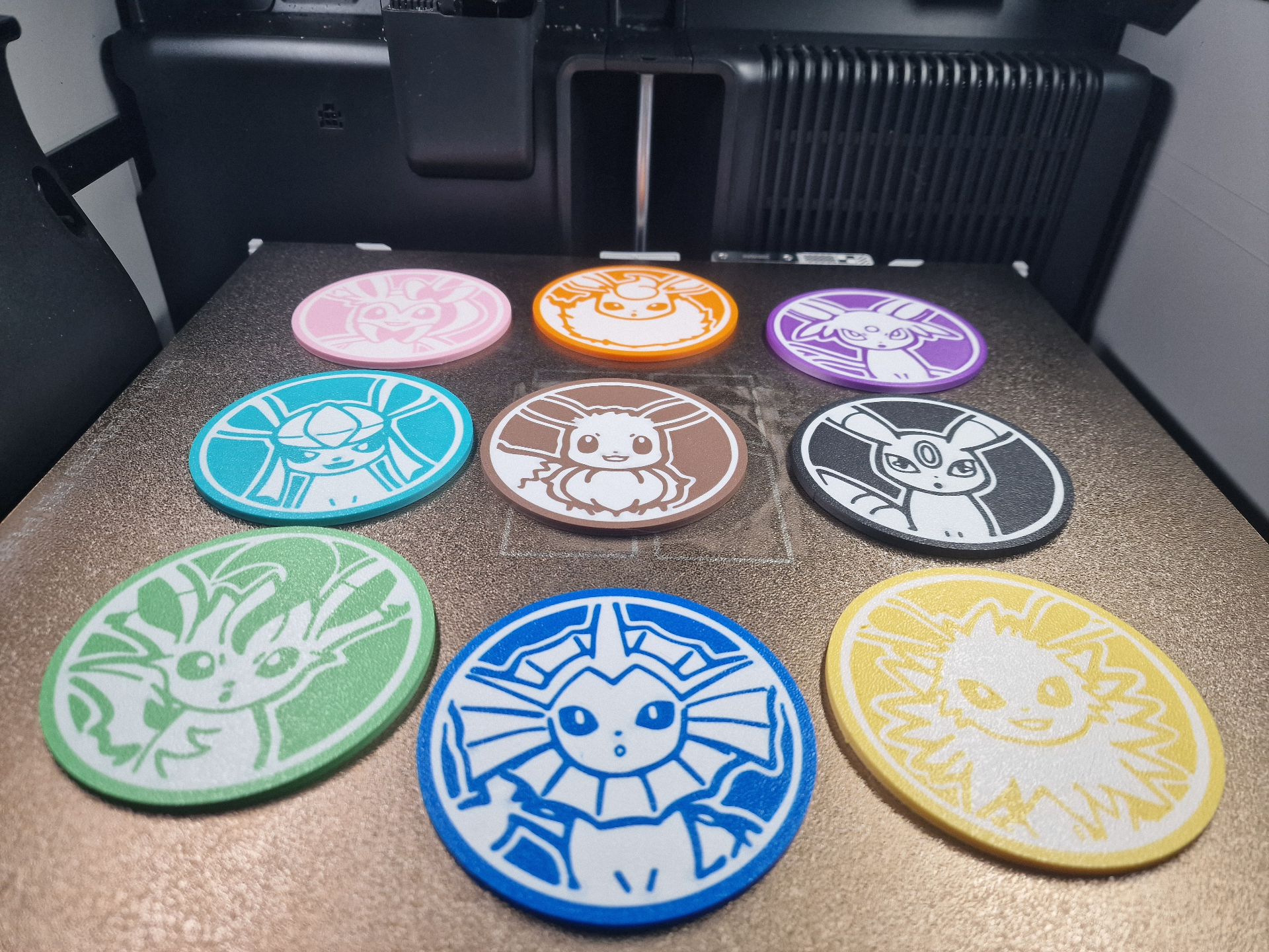 Eeveelution Coaster Set