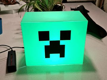Minecraft Creeper LED Lightbox