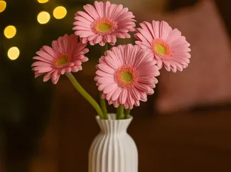 Vase mit welligen Muster