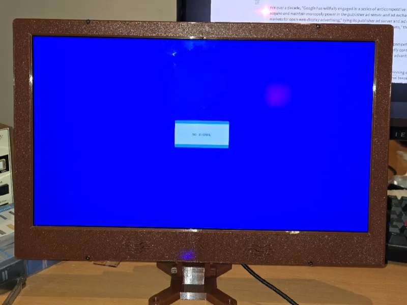 portable monitor enclosure 15.6 inches 
