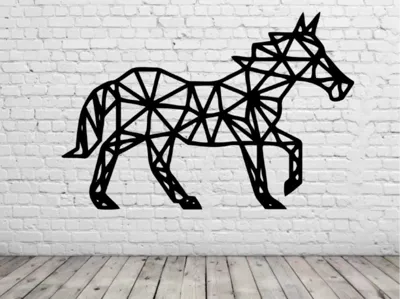 animal geometrico decoracion de pared v13