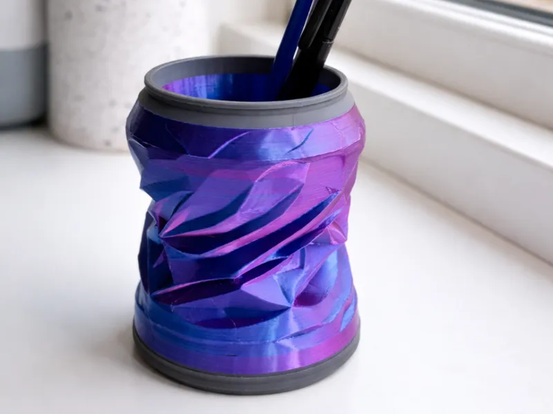Geometric 3D-Printed Pen Holder