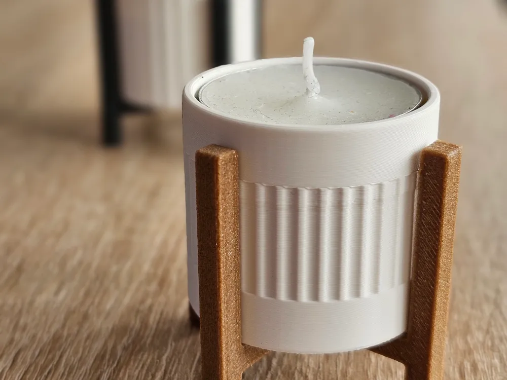 Modern Tealight Stand – Minimalist Candle Holder - Free 3D Print Model ...