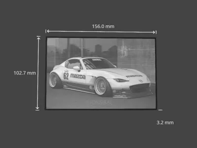Widebody Mazda Mx5 Lithophane