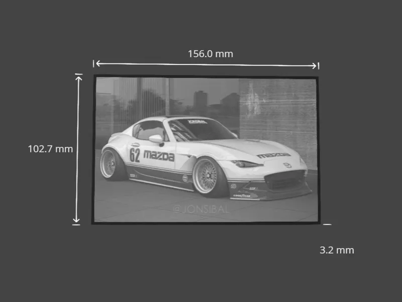 Widebody Mazda Mx5 Lithophane