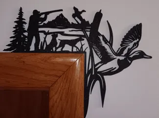 Duck hunting silhouette Door Corner