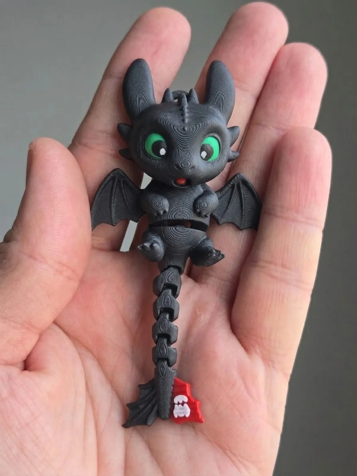 Cute Articulated Night Fury Trio view 2
