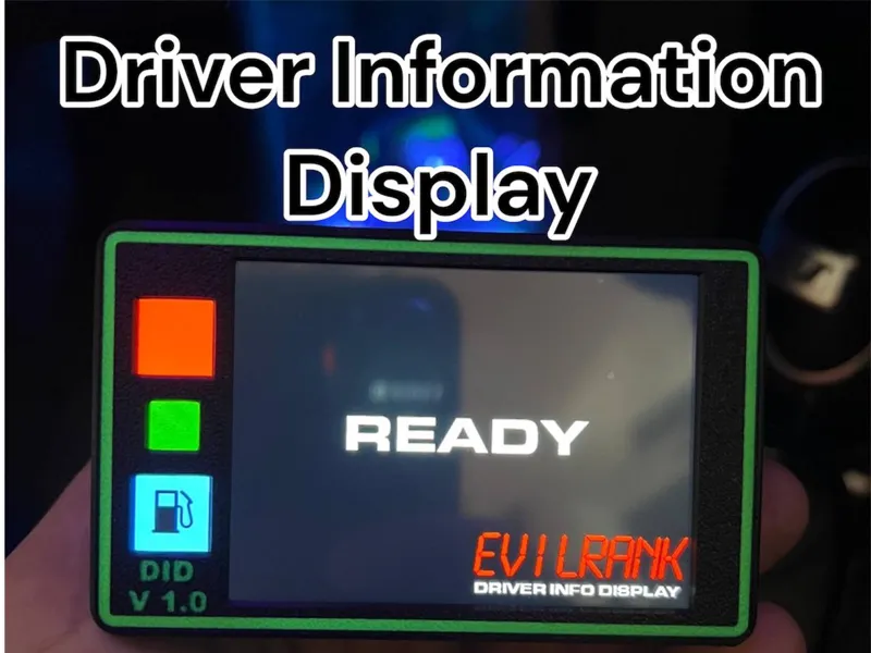 Driver Information Display - DID - Simracing
