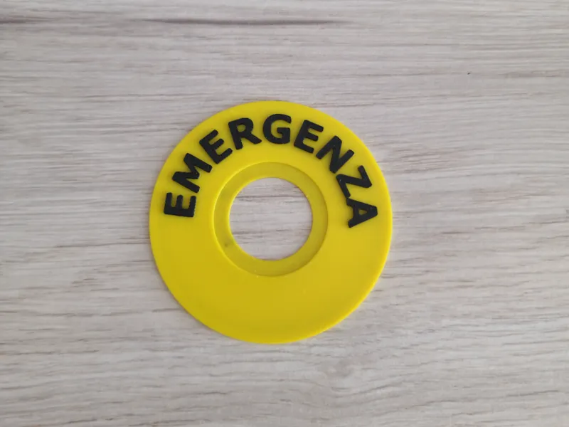 TAG per segnale di arresto di emergenza