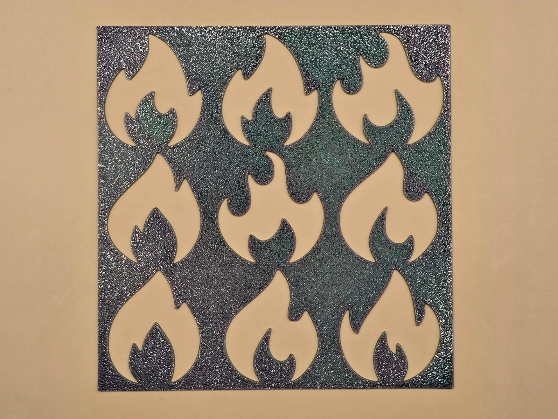 Flames Fire Light Stencil Template Craft