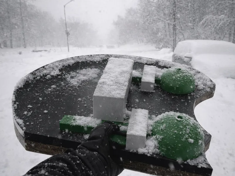 Snowball fight shield + snowball maker + mounts!