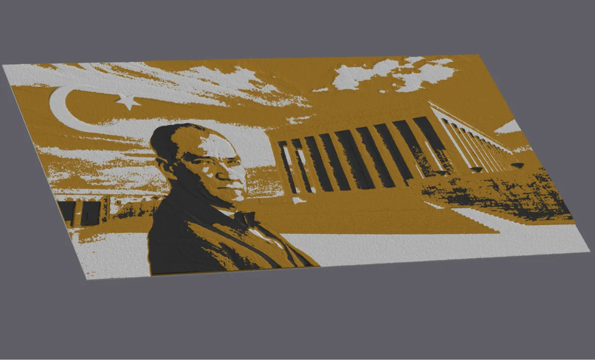 Mustafa Kemal Atatürk Figur im besonderen Design, dekoratives Sammlergeschenk