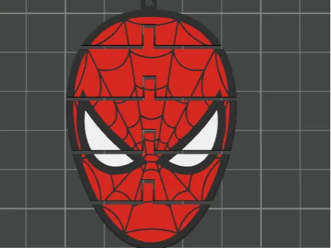 Spiderman flexi key chain