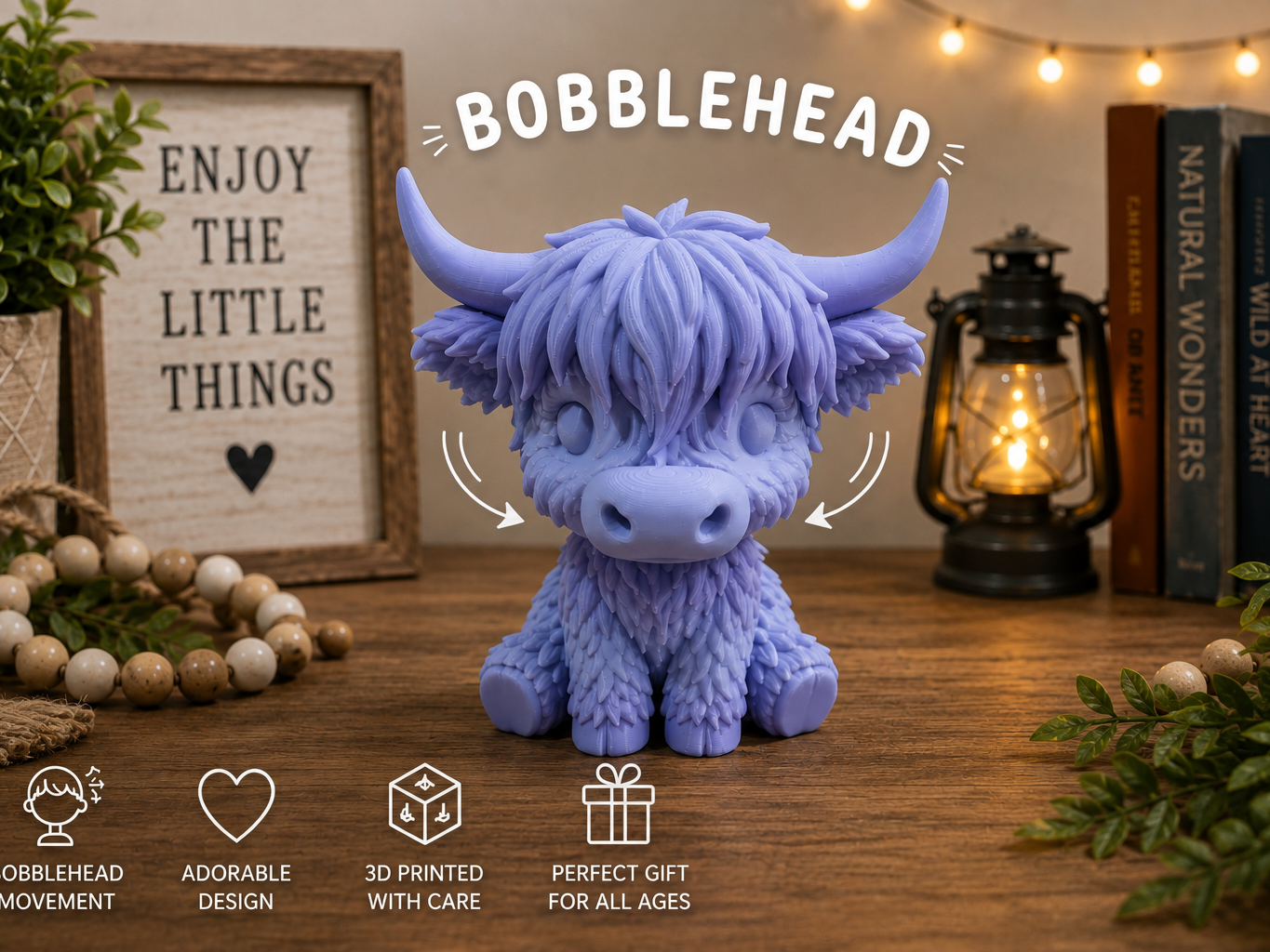 Highland Cow Bobblehead - 1