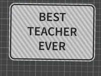 Plaque « Meilleur professeur » — photo 1