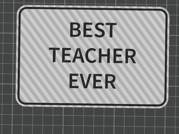 Plaque « Meilleur professeur »